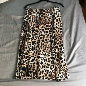 Lane Bryant leopard print pencil skirt